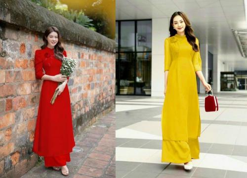 SET ÁO DÀI 4 TÀ KẾT HOA CAO CẤP SANG TRỌNG - AV401