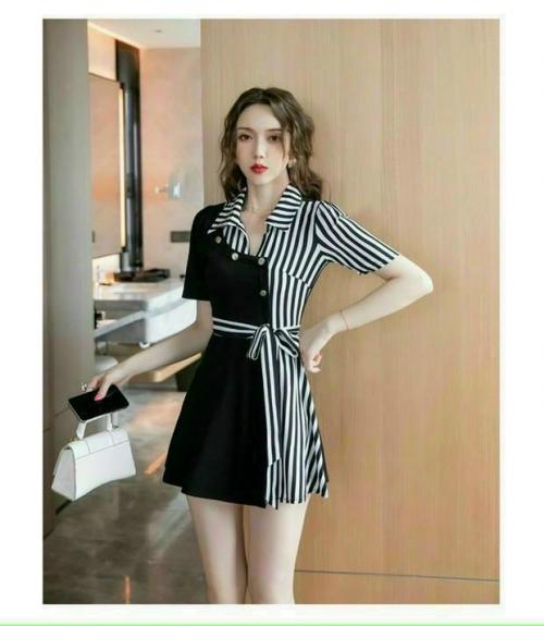 SET SHORT PHỐI SỌC CỘT EO - HN1134