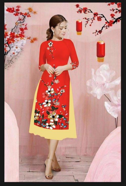 SET ÁO DÀI CÁCH TÂN TẾT XINH XẮN - AV397